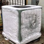Frozen HVAC unit