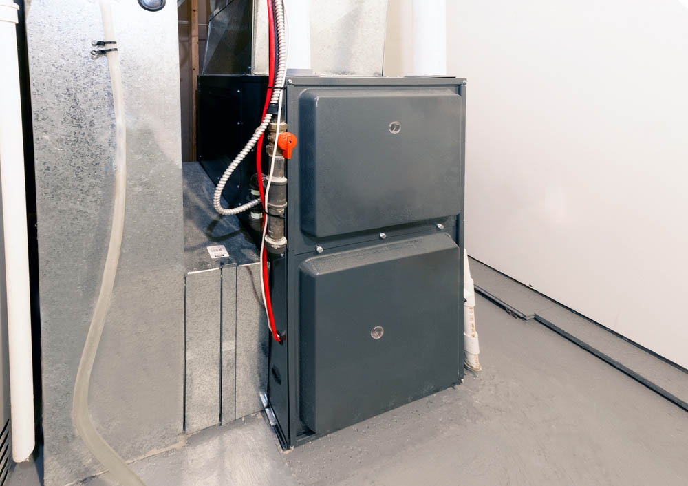 high energy efficient furnace in a basement St. Petersburg, FL